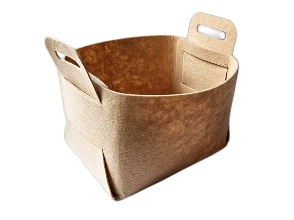 cos depozitare din pasla bej