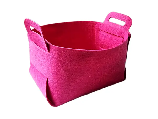 cos depozitare din pasla roz