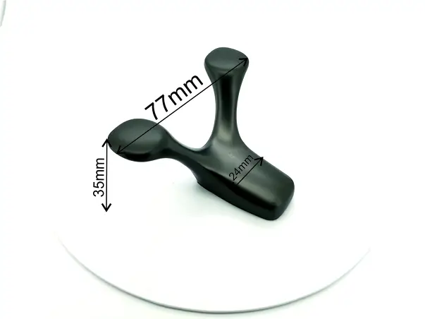 cuier din inox gri suport de perete dublu pentru halate sau prosoape model3