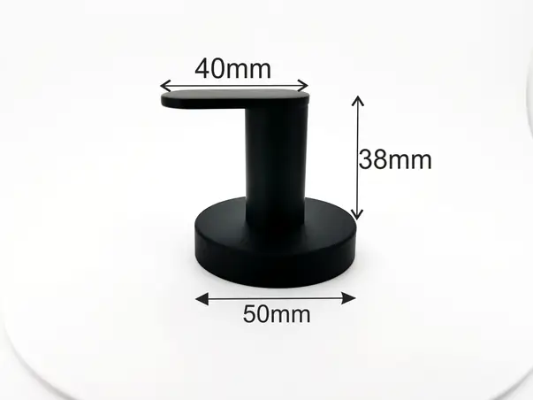 cuier din inox negru suport de perete pentru halate sau prosoape model 2807 1