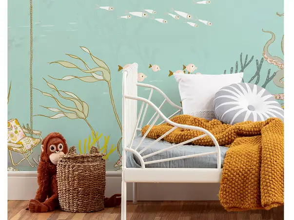 decor camera copii cu peisaj marin