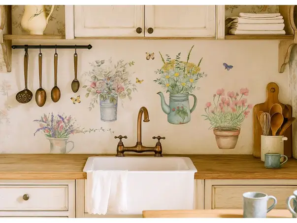 decor perete contrablat bucatarie