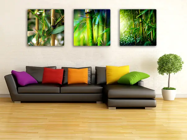 decoratiune acril bambus