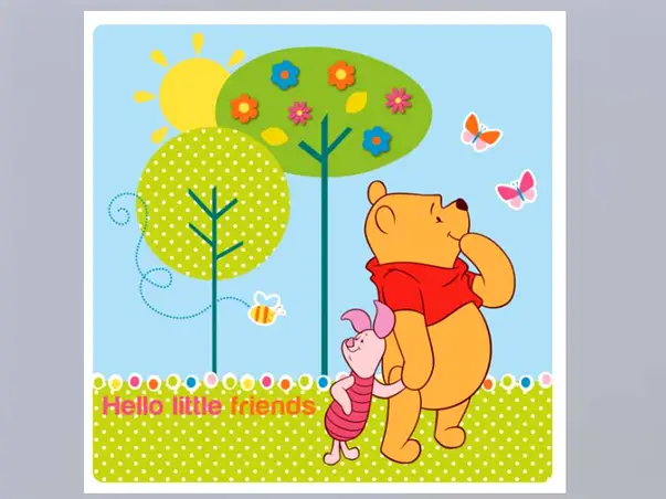 decoratiune acril winnie the pooh little friends