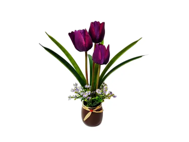 decoratiune cu lalele mov