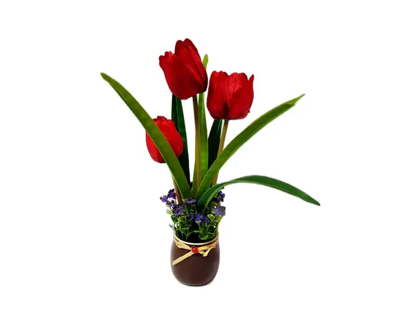 decoratiune cu lalele rosii