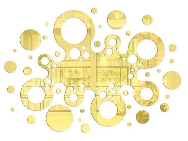 decoratiune oglinda aurie dante