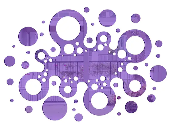 decoratiune oglinda mov dante