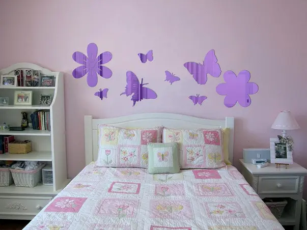 decoratiune oglinda violet spring