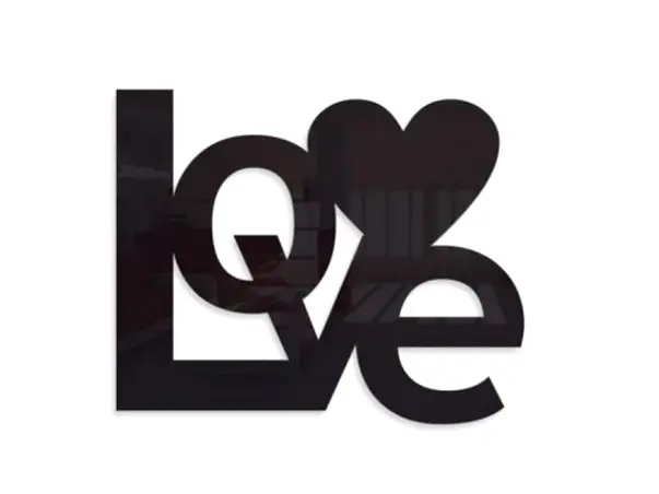 decoratiune perete Love