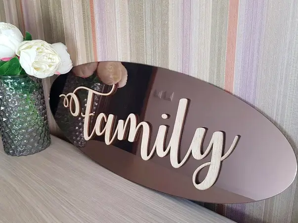 decoratiune perete bronz family