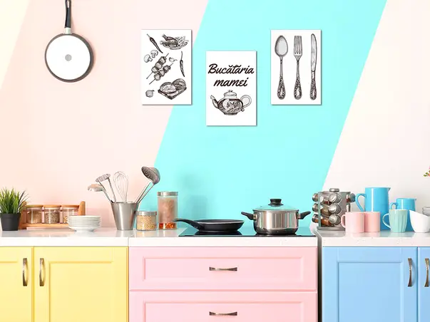 decoratiune perete bucataria mamei