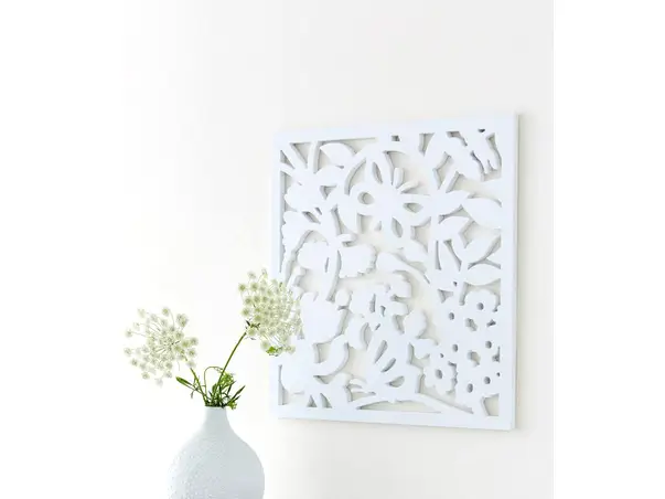 decoratiune perete floral frame