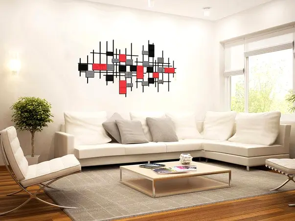 decoratiune perete moderna evora gri