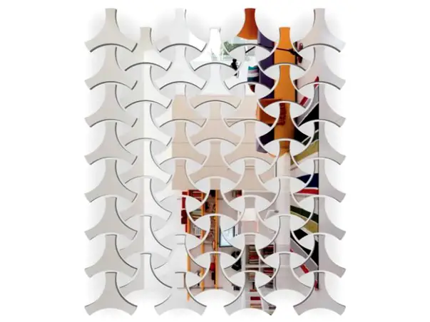 decoratiune perete oglinda fractal