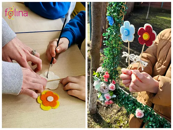 decoratiuni handmade din pasla colorata