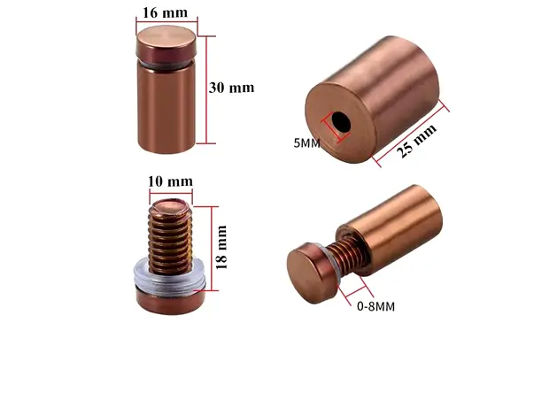 distantier semnalistica 16mm 30mm culoarea cuprului 1 6165