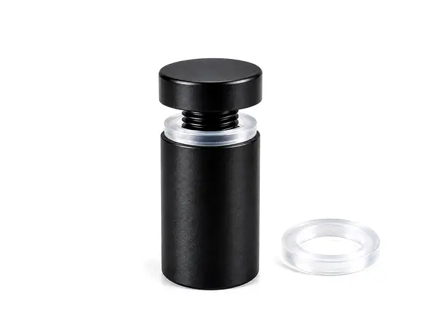 distantier semnalistica inox negru mat 12x25 mm folina