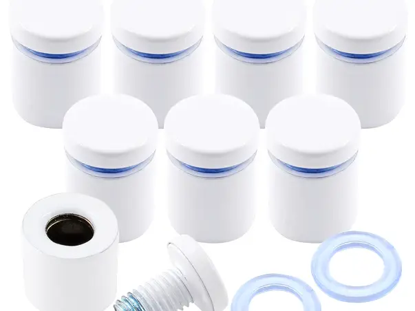 distantiere semnalistica 12mm 20mm culoarea alba 2