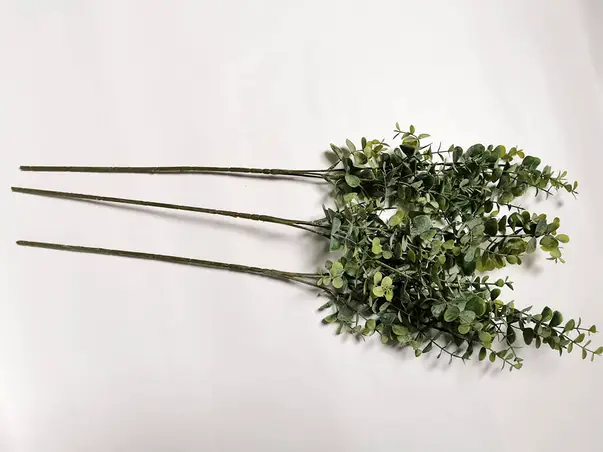 eucalipt artificial buchet 3 crengute 60 cm inaltime