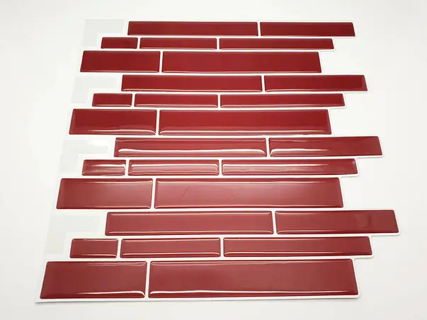 faianta autoadeziva 3d burgundy