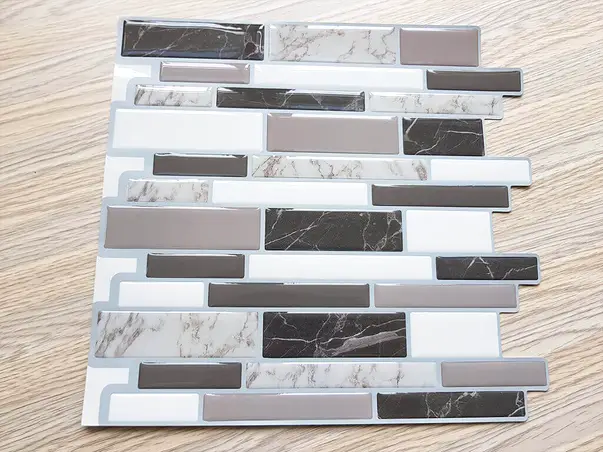 faianta autoadeziva 3d gri veneto