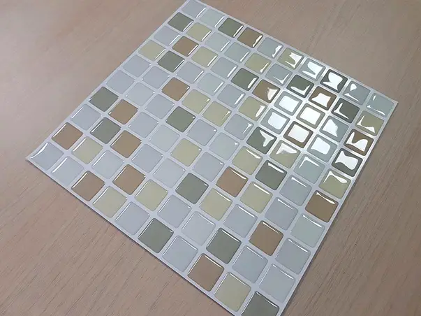 faianta autoadeziva 3d mozaic bej beutral