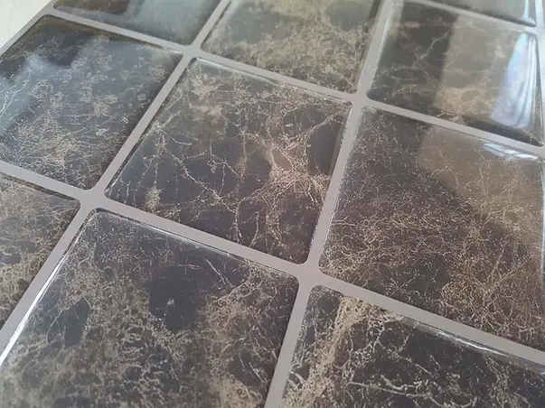 faianta autoadeziva maro tip marmura