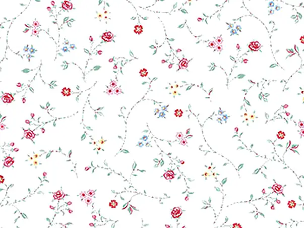 fata de masa alba cu floricele