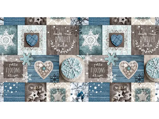 fata de masa albastra