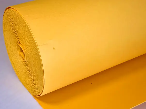 fetru la metru pasla galbena cu grosime de 3 mm la ime 100cm 1