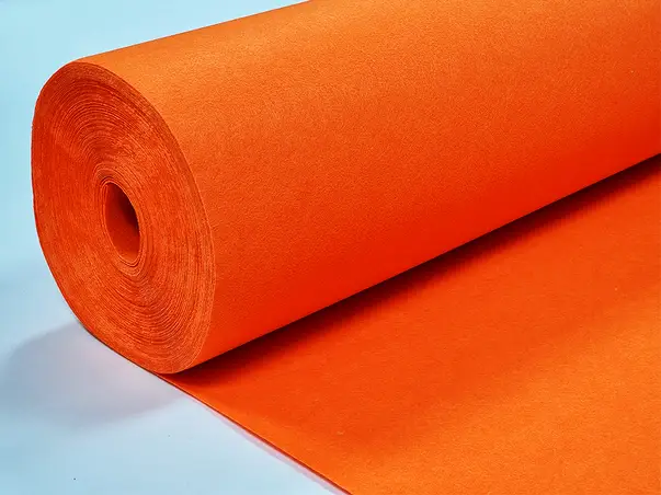 fetru la metru pasla portocalie cu grosime de 1 mm la ime 90cm 1