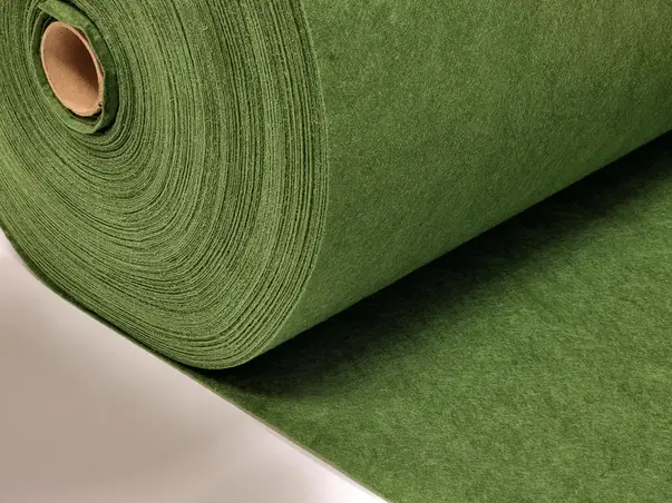 fetru la metru pasla verde kaki cu grosime de 1 mm la ime 100cm 3