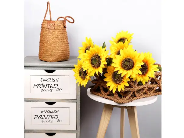 floarea soarelui arificiala 35 cm inaltime folina