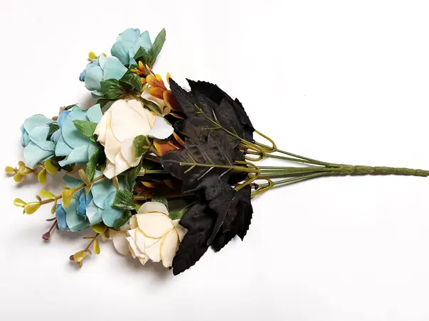 flori artificiale minirosa bleu