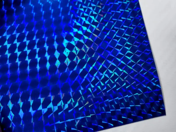 folie albastra tip holograma