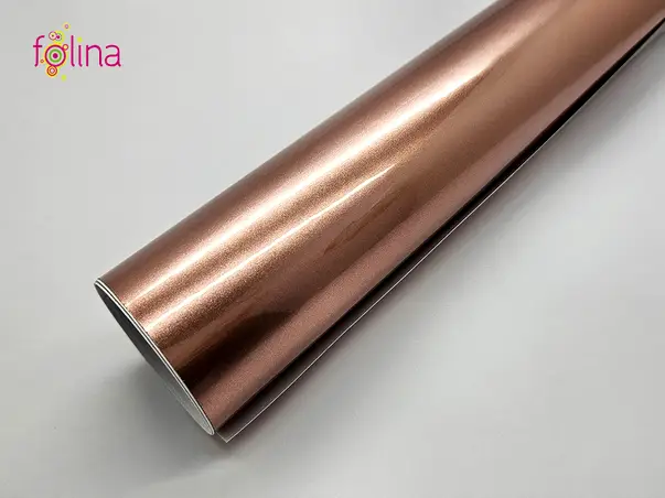 folie autocolanta rose gold metalic folina