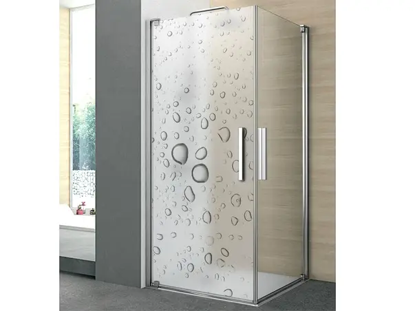 folie cabina dus folina bay gri 100 210 cm