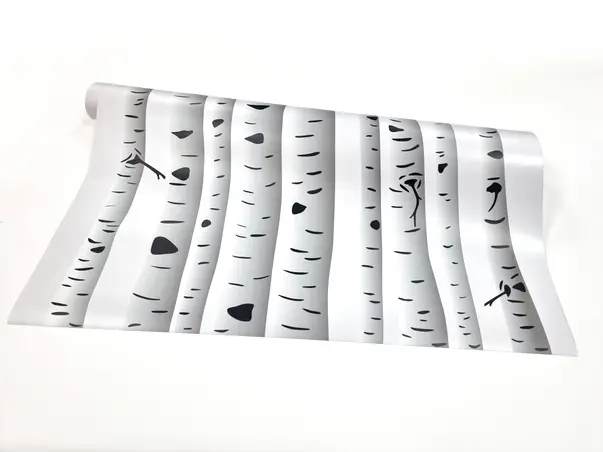 folie de geam autoadeziva sablare model mesteacan padure de mesteceni s07