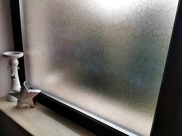 folie geam autoadeziva basia folina model floral 100 cm latime