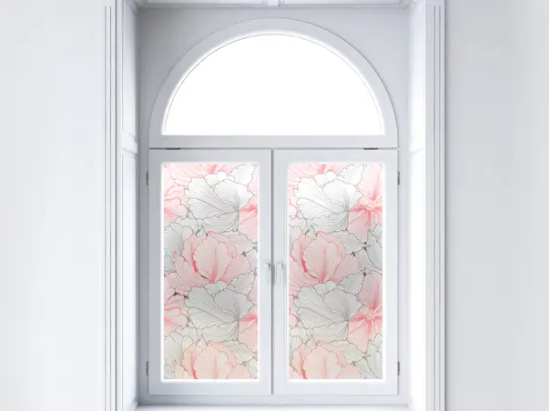 folie geam autoadeziva crina flori model floral fgf75 s1