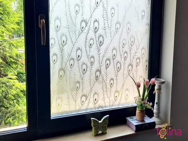 folie geam autoadeziva folina sablare cu model clasic translucid