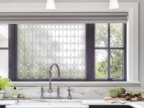 folie geam autoadeziva folina sablare cu model eclectic s06