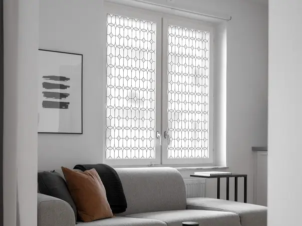 folie geam autoadeziva folina sablare cu model eclectic s07