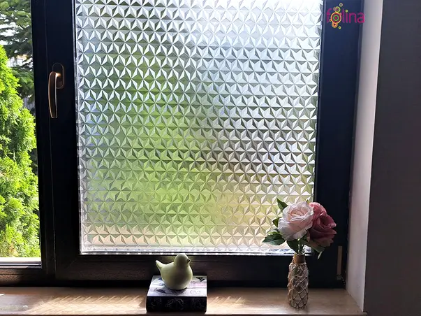 folie geam autoadeziva folina sablare cu model translucid