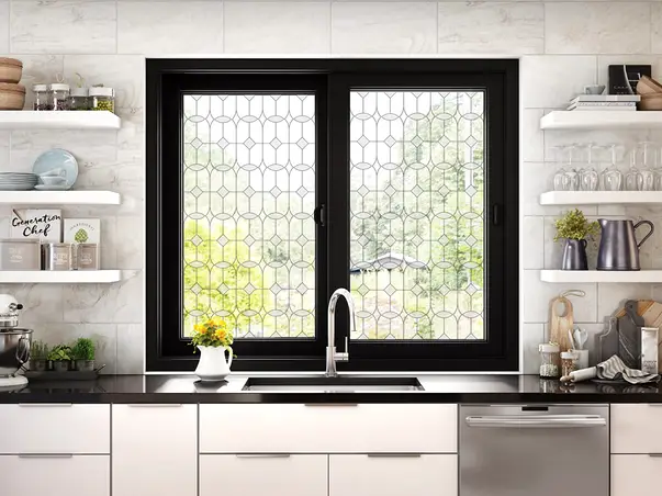 folie geam autoadeziva folina transparent cu model eclectic s00