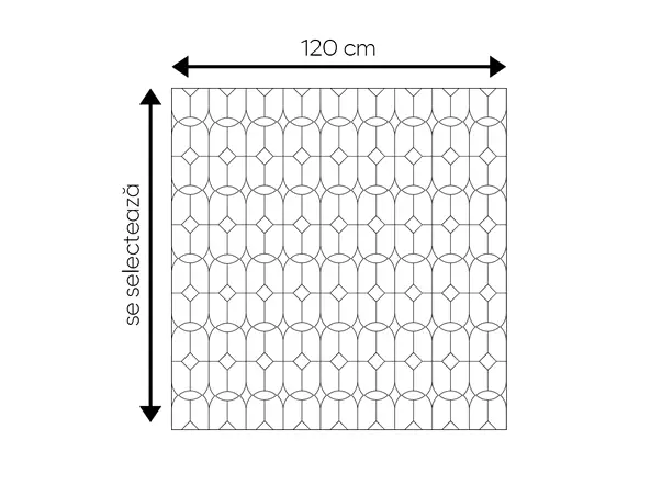 folie geam autoadeziva folina transparent cu model eclectic s01