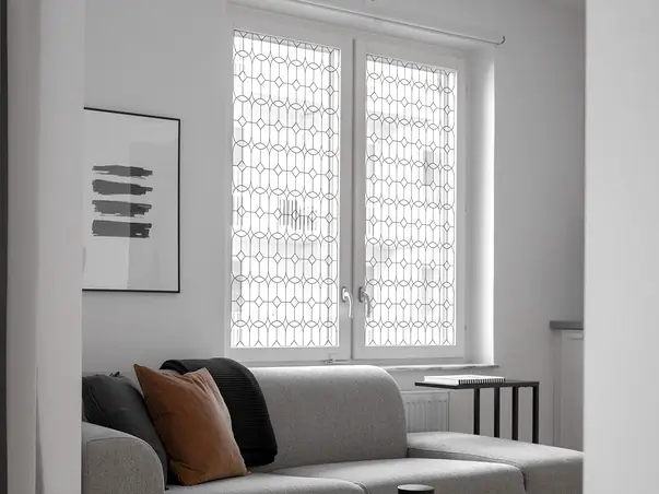 folie geam autoadeziva folina transparent cu model eclectic s03