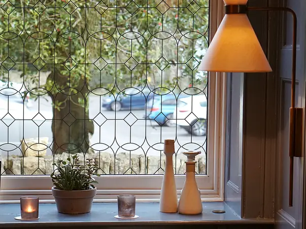 folie geam autoadeziva folina transparent cu model eclectic s06