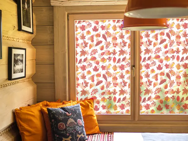 folie geam autoadeziva frunze aramii de toamna fgf205 s2